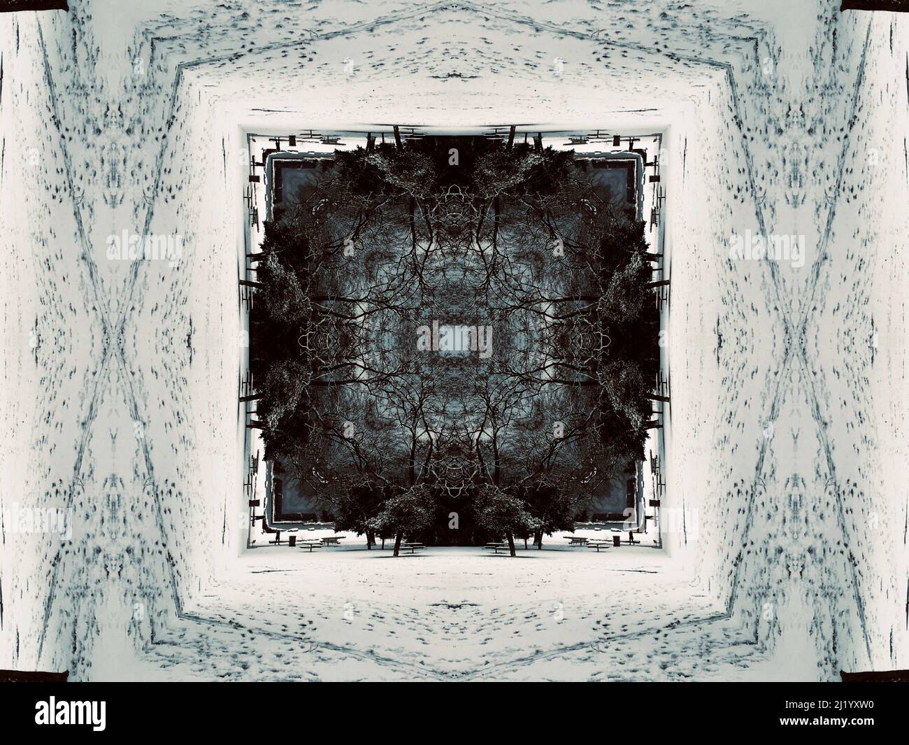 fond de motif kaléidoscopique à texture carrée Banque D'Images