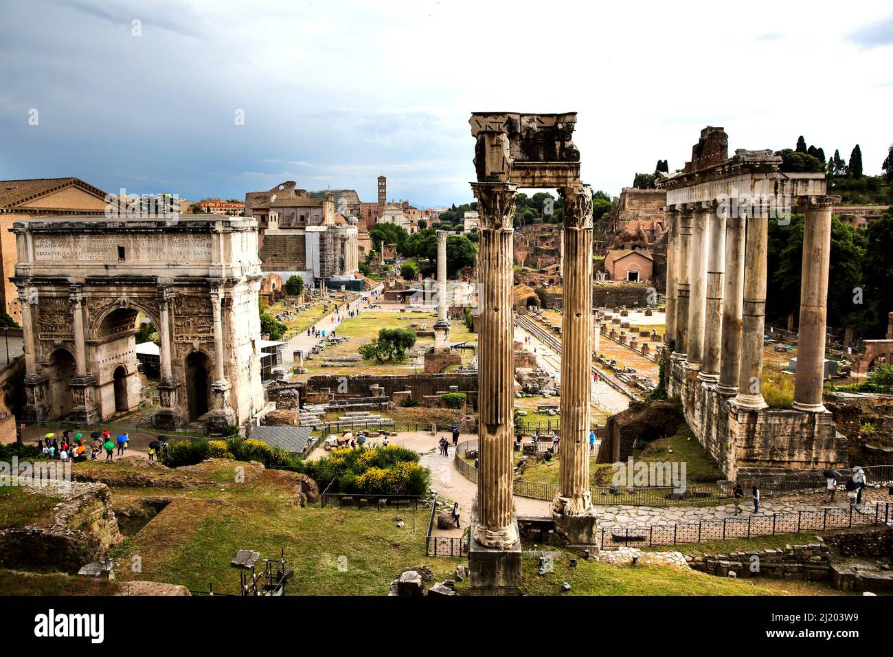 Italie. Rome. Le Forum romain de Rome Banque D'Images