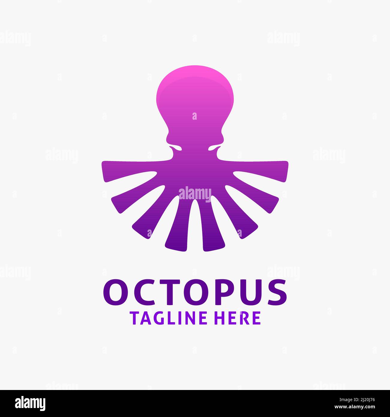 Logo Squid octopus inspiré Illustration de Vecteur