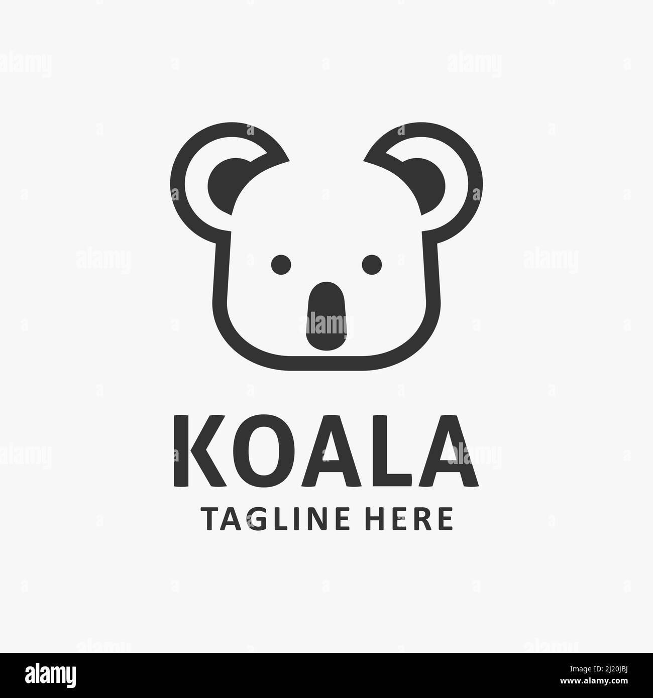 Logo Koala Illustration de Vecteur
