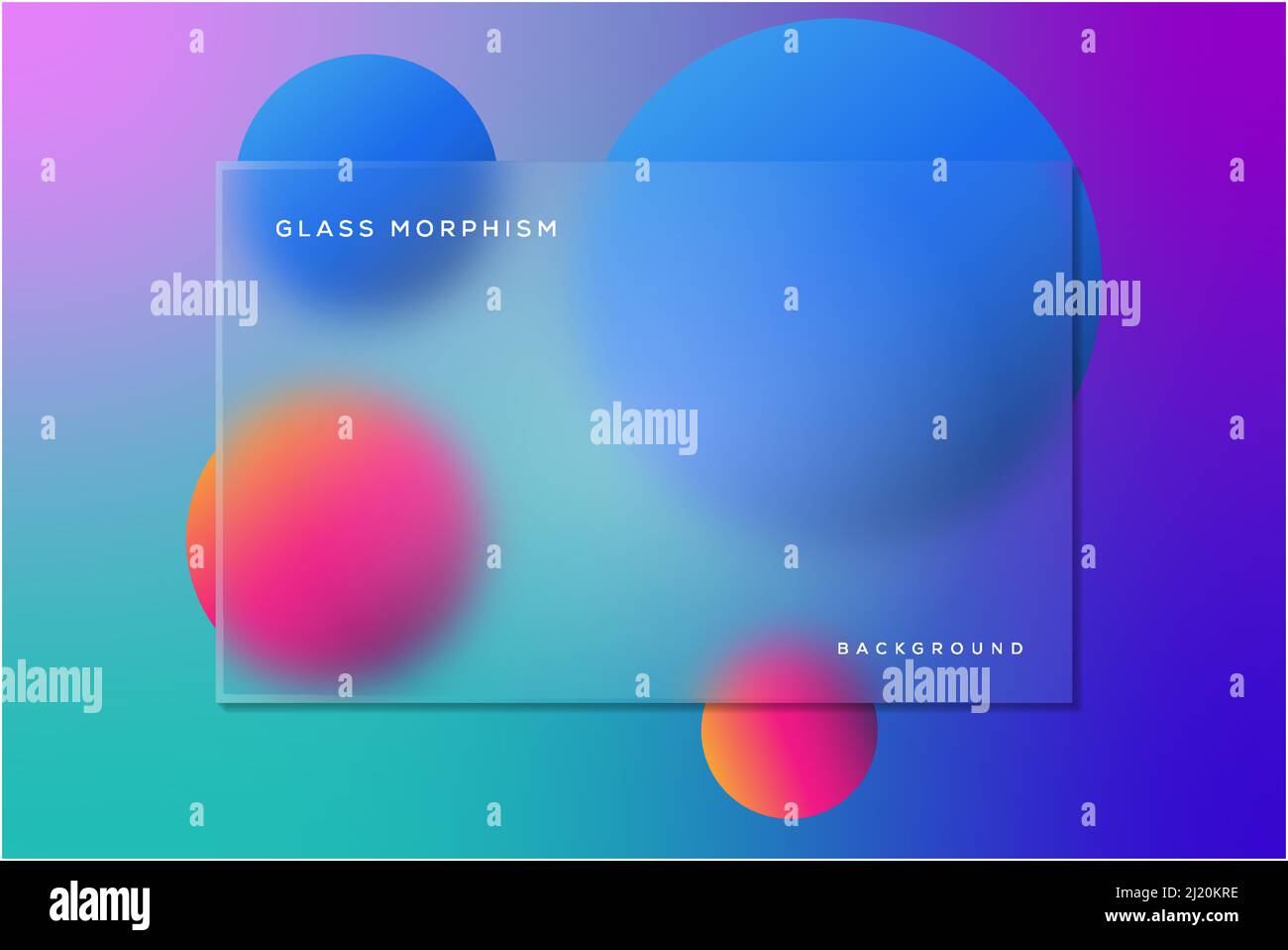 arrière-plan de l'illustration du morphisme en verre Illustration de Vecteur