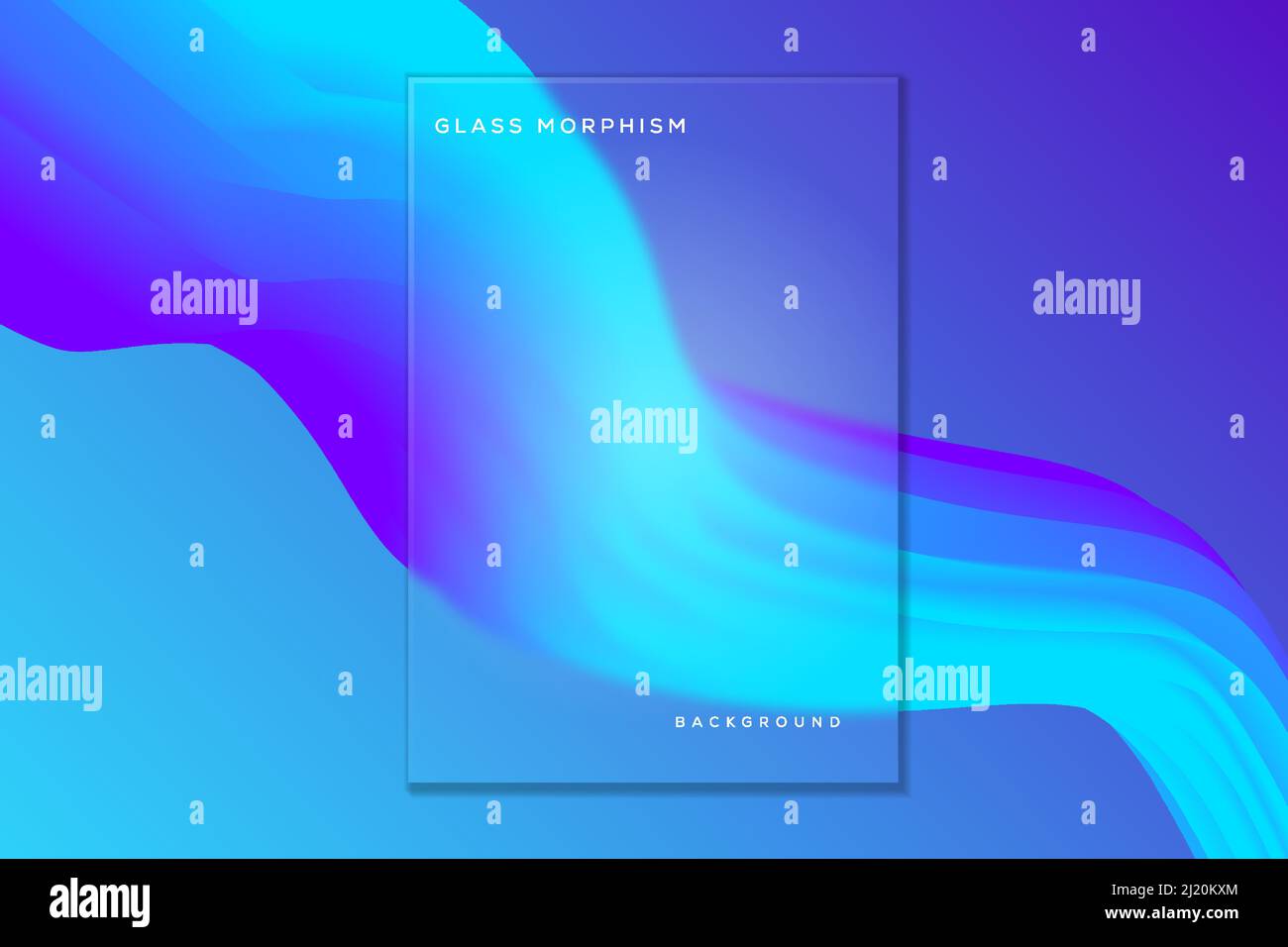 morphisme en verre, arrière-plan moderne abstrait Illustration de Vecteur