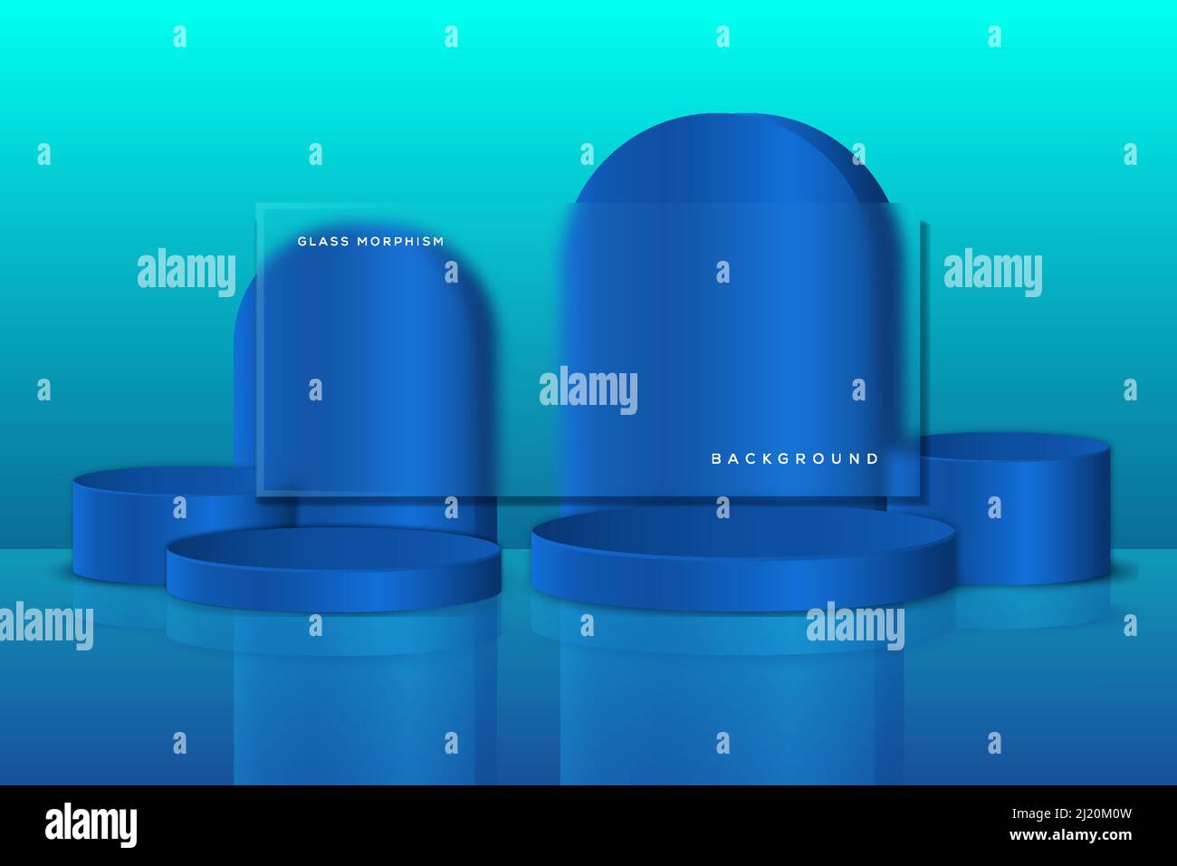 illustration du morphisme du verre avec podium Illustration de Vecteur