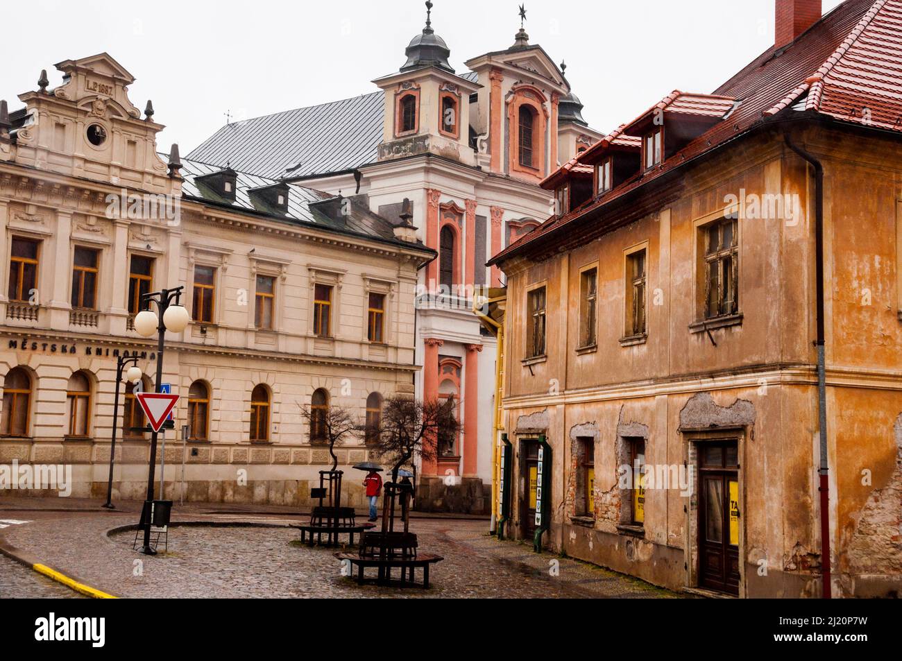 Baroque Kostel sv Jana Nepomuckého ou Église de riches Jean de Nepomuk à Kutná Hora, République tchèque. Banque D'Images