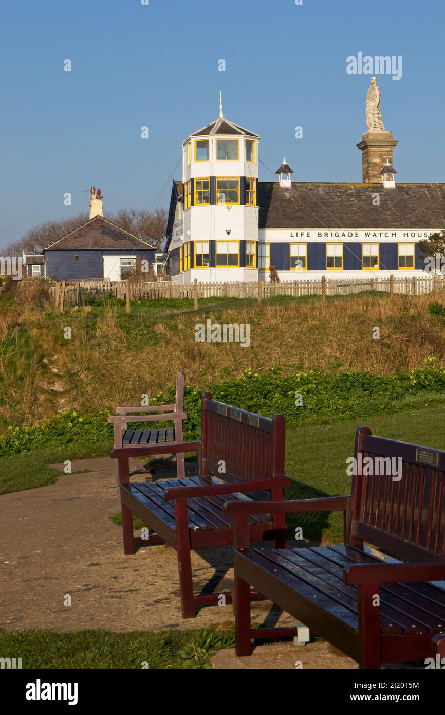 Le musée de la Brigade de surveillance de la vie bénévole de Tynemouth contient une collection unique d'objets qui recréent l'histoire dramatique de la TVLB. Le Banque D'Images