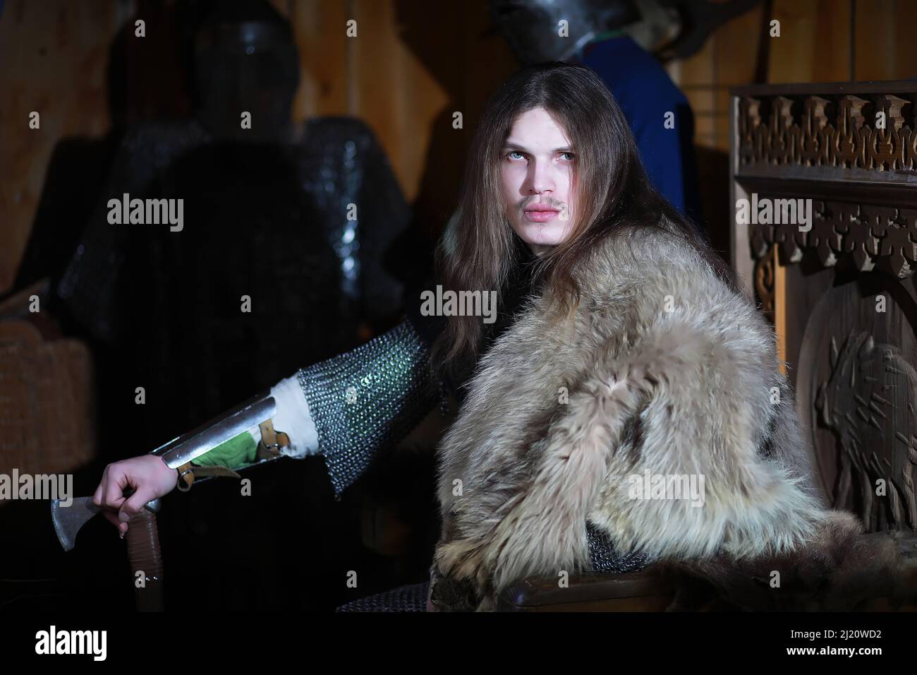 Chemise De Mailles En Aluminium - Haubergeon Médiéval Léger Pour Reconstitution Historique Ou Cosplay