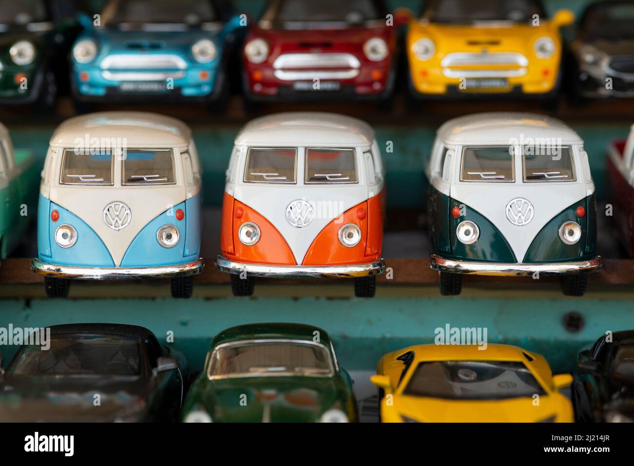 Modèle de fourgonnette VW Volkswagen Camper Banque D'Images