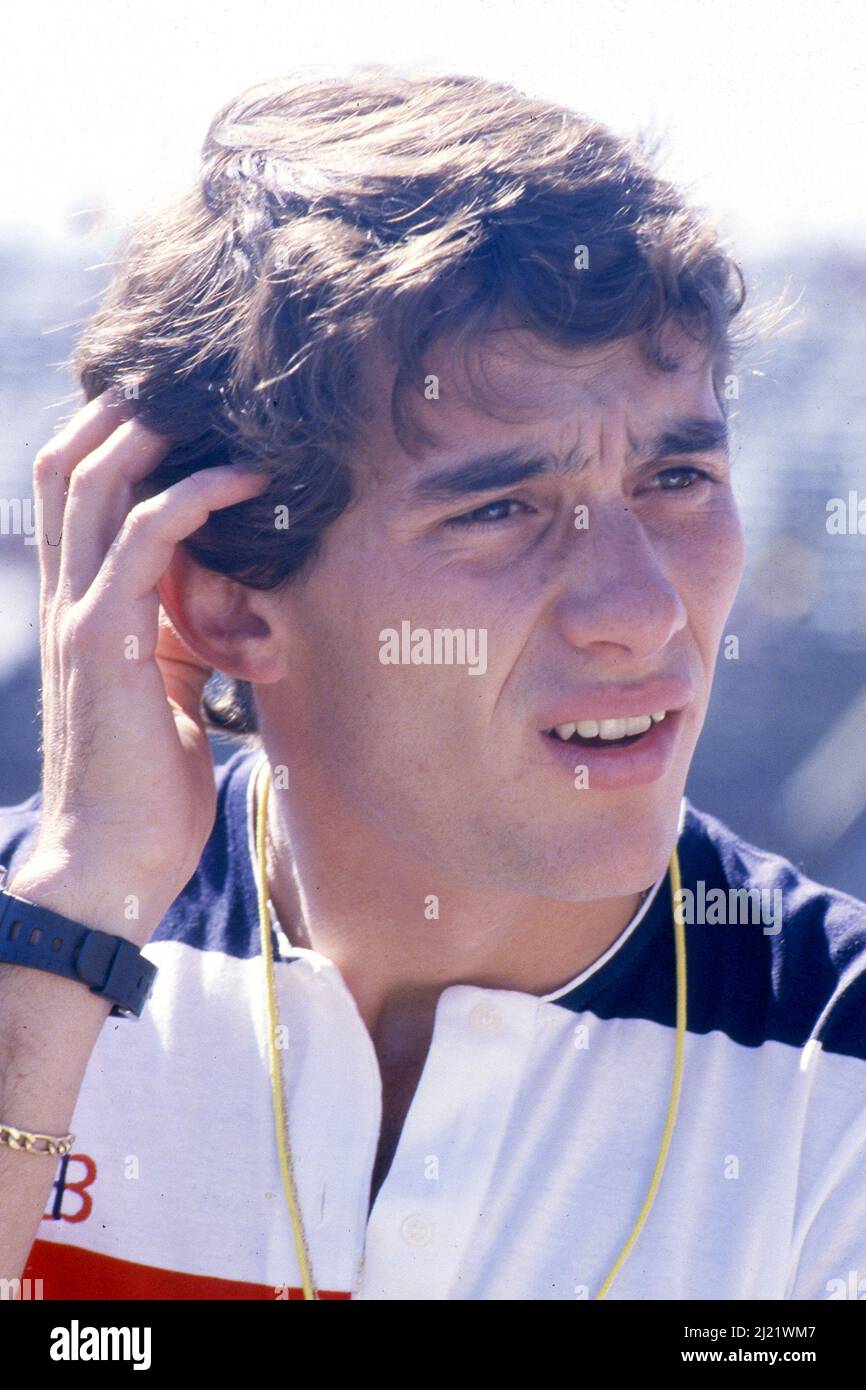 Ayrton Senna da Silva (BRA) Toleman Banque D'Images