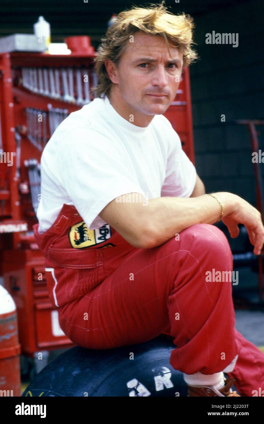 Rene Arnoux (FRA) Ferrari Banque D'Images