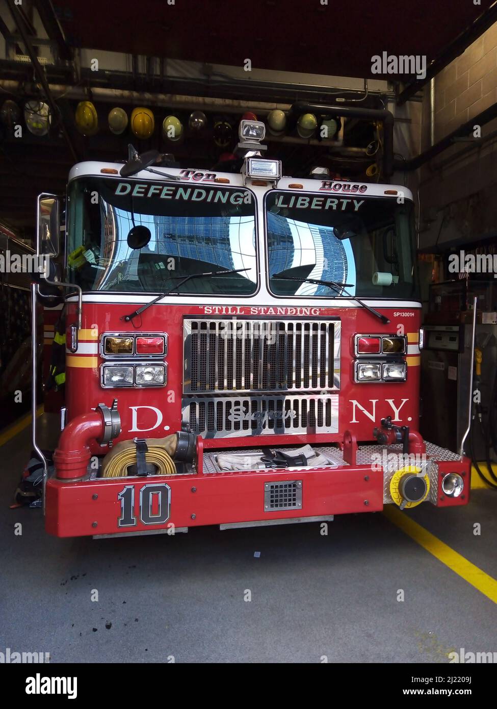 Camion du service des incendies de New York Banque D'Images