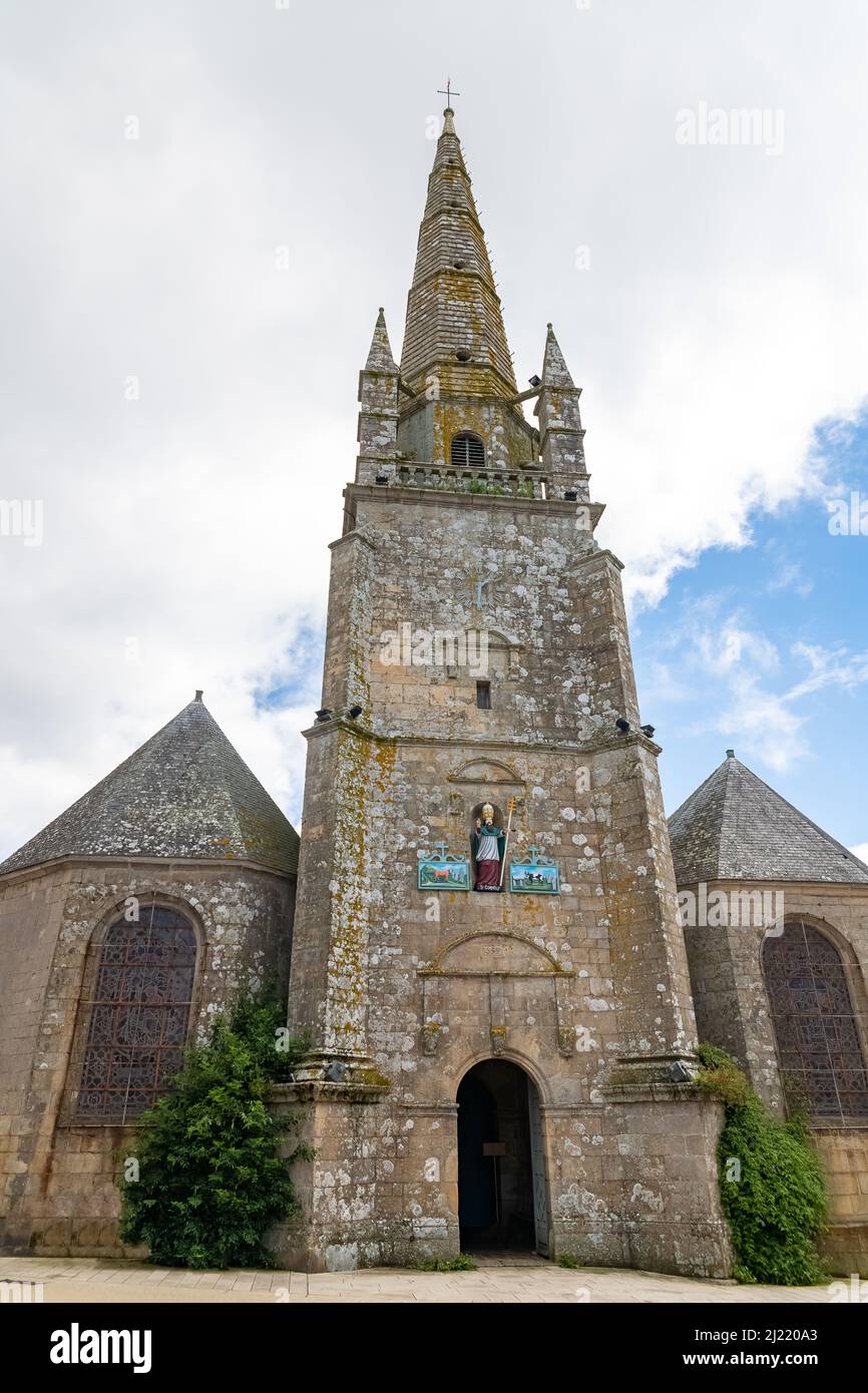 La ville de Carnac en Bretagne, église Saint-Cornely, magnifique monument Banque D'Images