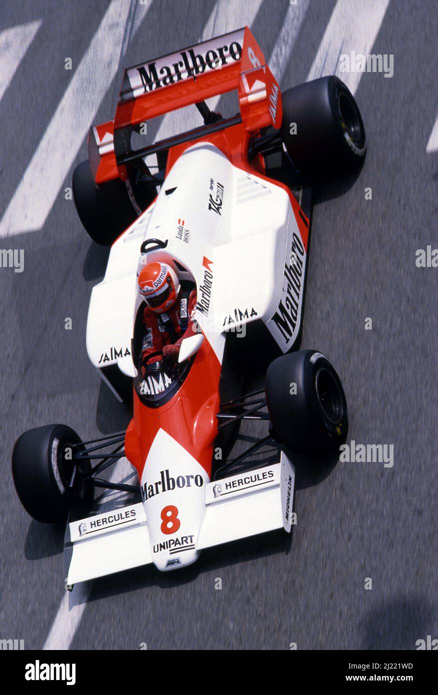Niki Lauda (AUT) McLaren MP4/2 Tag Porsche Photo Stock - Alamy