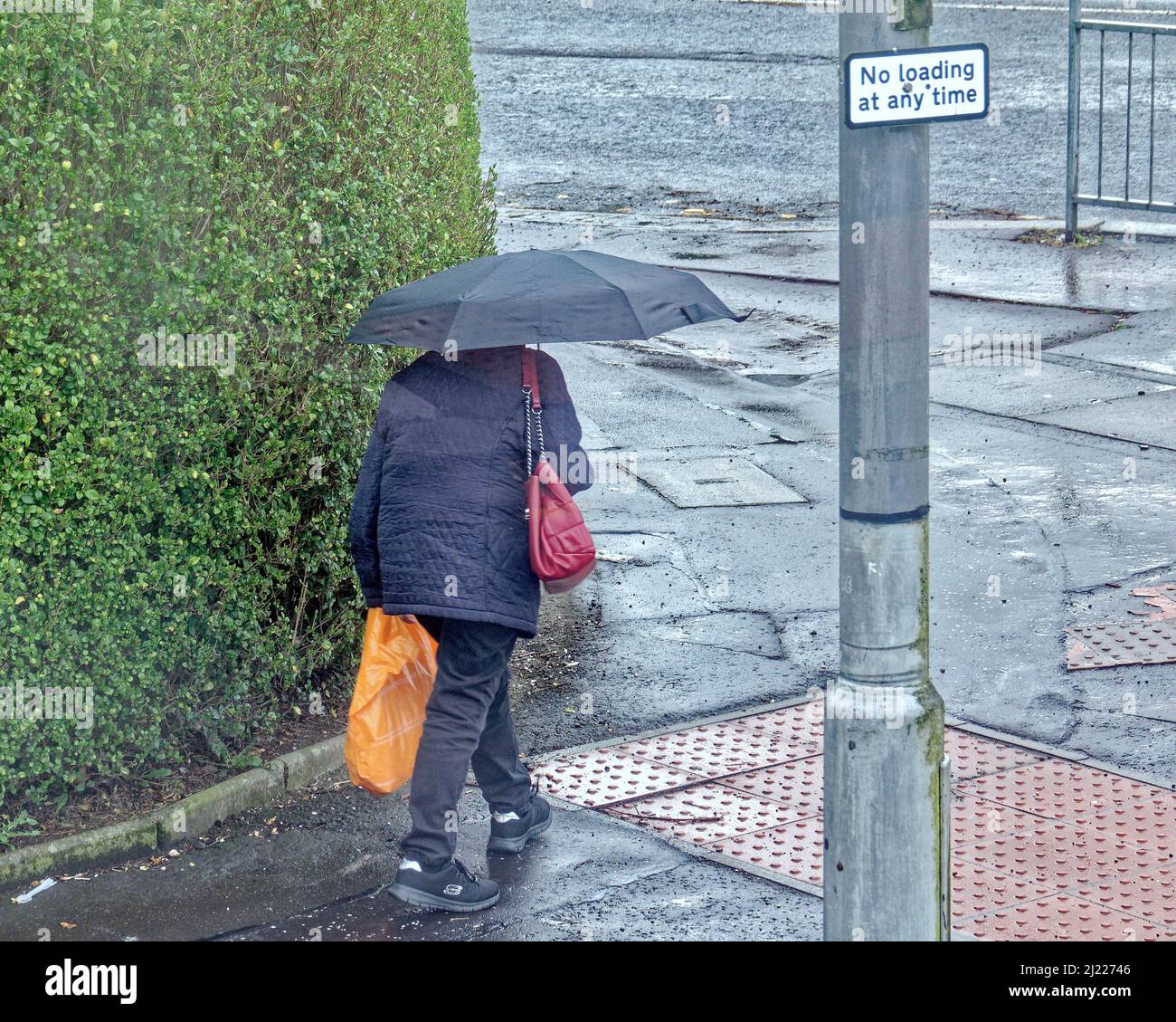 Glasgow, Écosse, Royaume-Uni 30th mars 2022. UK Météo: : Été comme le temps disparu comme la pluie réapparut avec des températures plus basses comme les averses d'avril arrivent un couple de jours tôt. Crédit Gerard Ferry/Alay Live News Banque D'Images