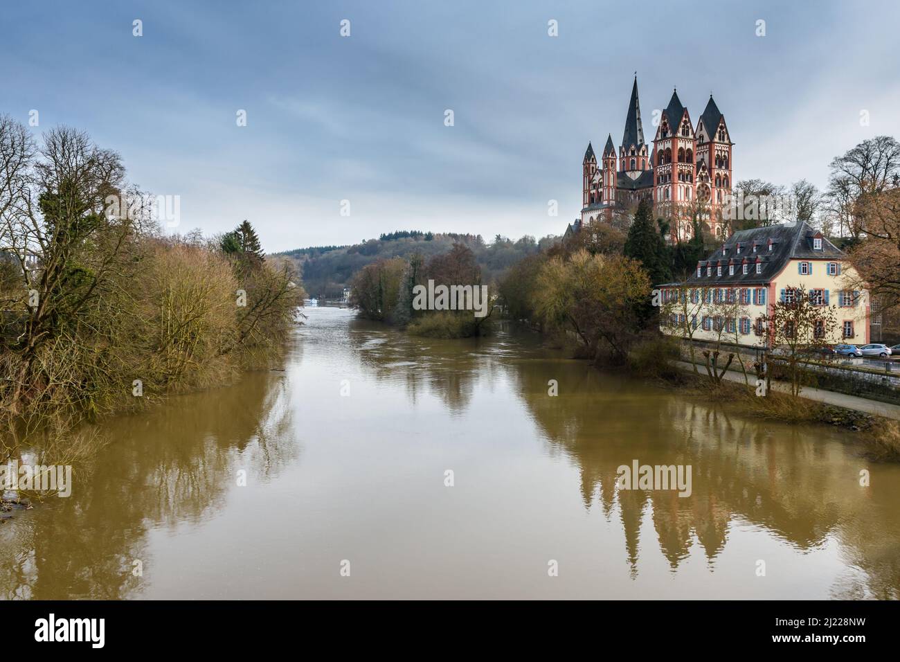 La Cathédrale de Limbourg, Limburg an der Lahn, Hesse, Allemagne Banque D'Images