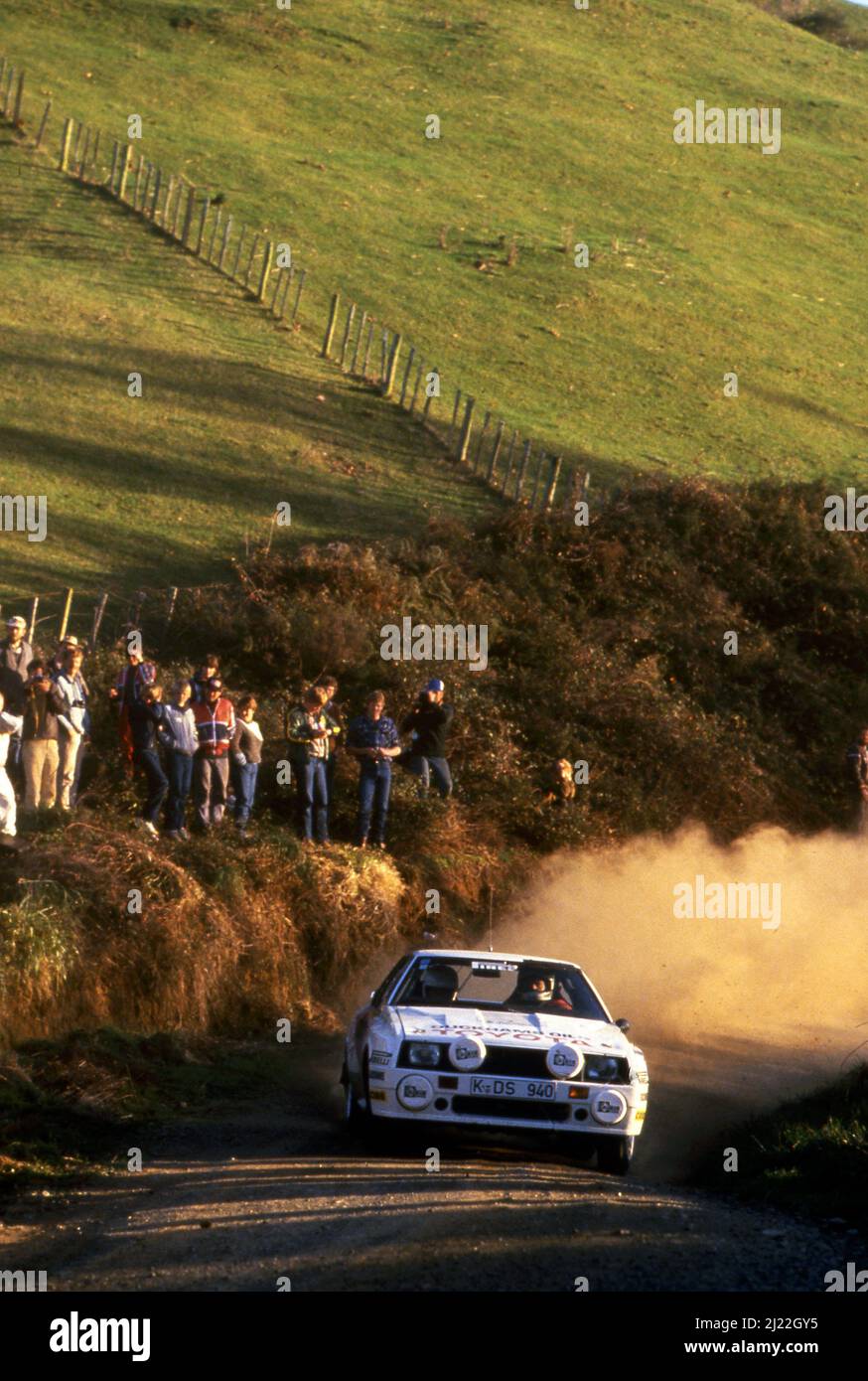 Bjorn Waldegard (SWE) Hans Thorszelius (SWE) Toyota Celica Twincam Turbo GRB Toyota Team Europe Banque D'Images