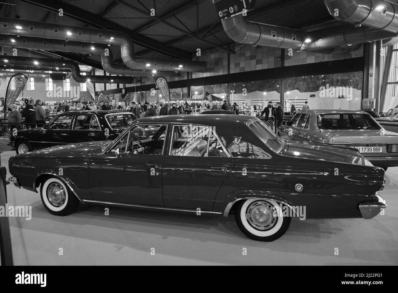 1966 Dodge Dart Barreiros. Retro Malaga 2022, Espagne. Banque D'Images