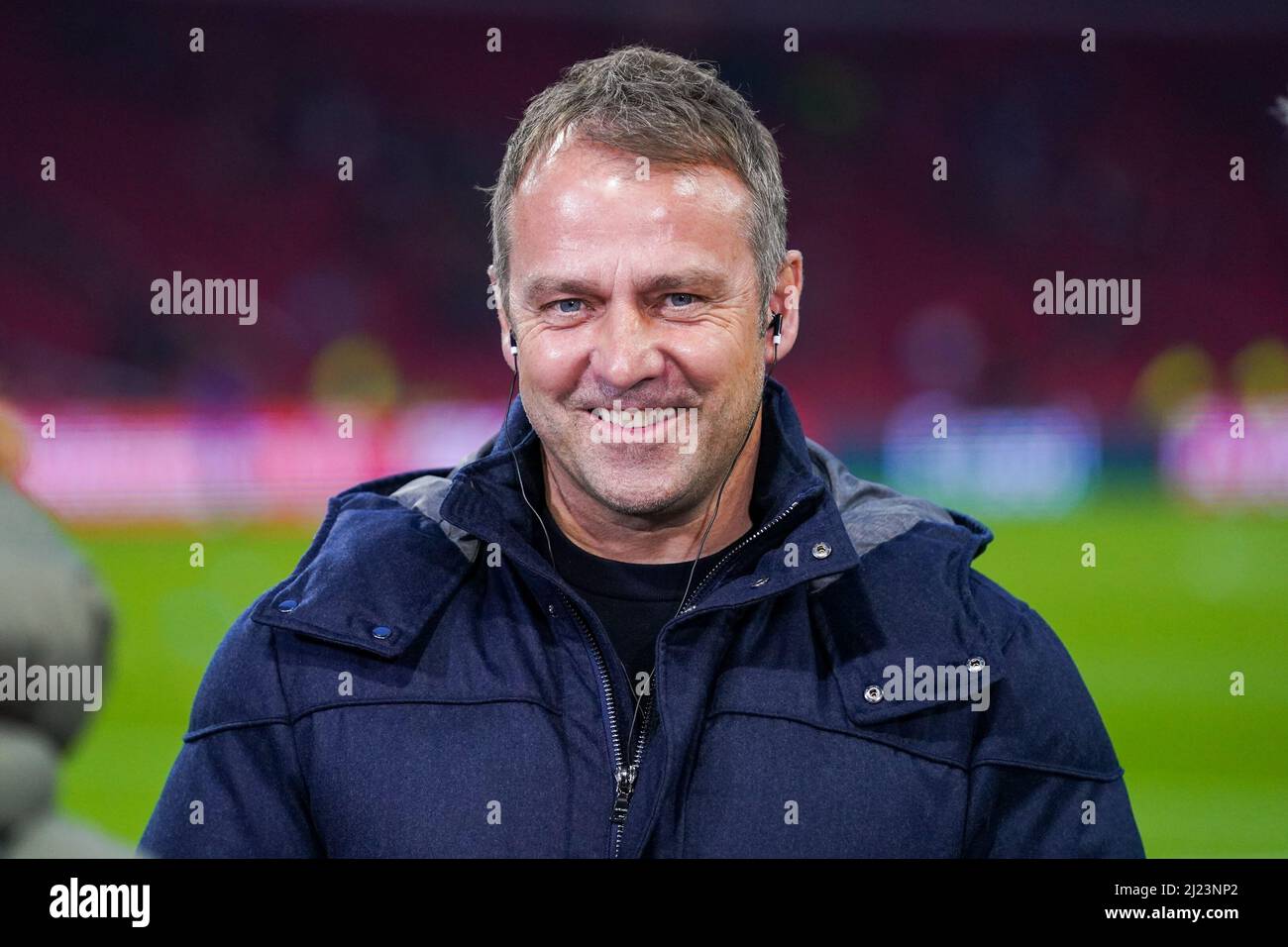 AMSTERDAM, PAYS-BAS - MARS 29: Entraîneur/entraîneur Hans Dieter Flick de l'Allemagne pendant le match international amical entre les pays-Bas et l'Allemagne à la Johan Cruijff Arena le 29 mars 2022 à Amsterdam, pays-Bas (photo par Andre Weening/Orange Pictures) Banque D'Images