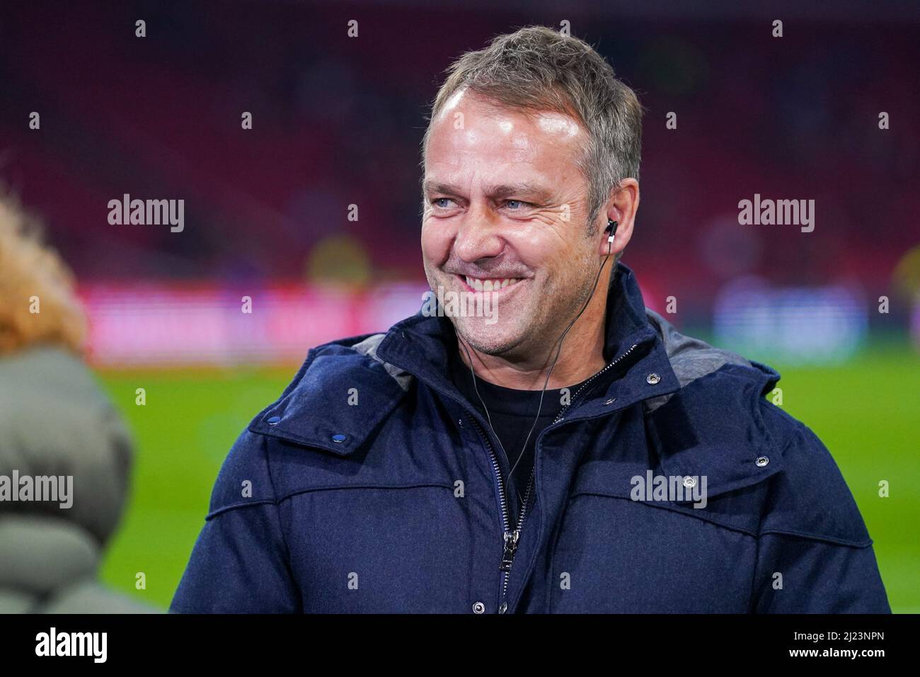 AMSTERDAM, PAYS-BAS - MARS 29: Entraîneur/entraîneur Hans Dieter Flick de l'Allemagne pendant le match international amical entre les pays-Bas et l'Allemagne à la Johan Cruijff Arena le 29 mars 2022 à Amsterdam, pays-Bas (photo par Andre Weening/Orange Pictures) Banque D'Images