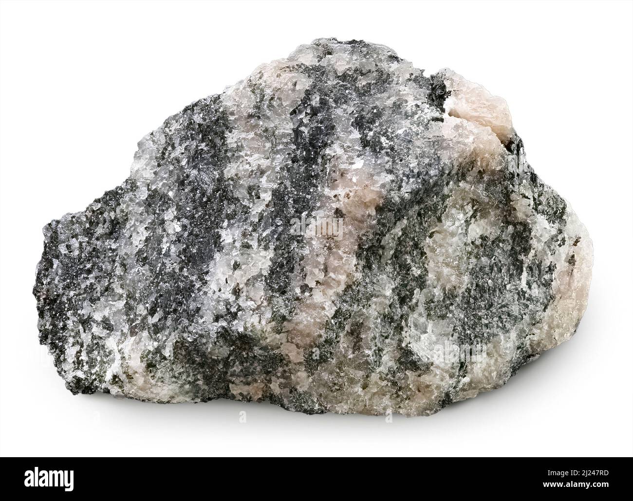 Granite de hornblende, roche ignée, Ottawa, Canada Banque D'Images