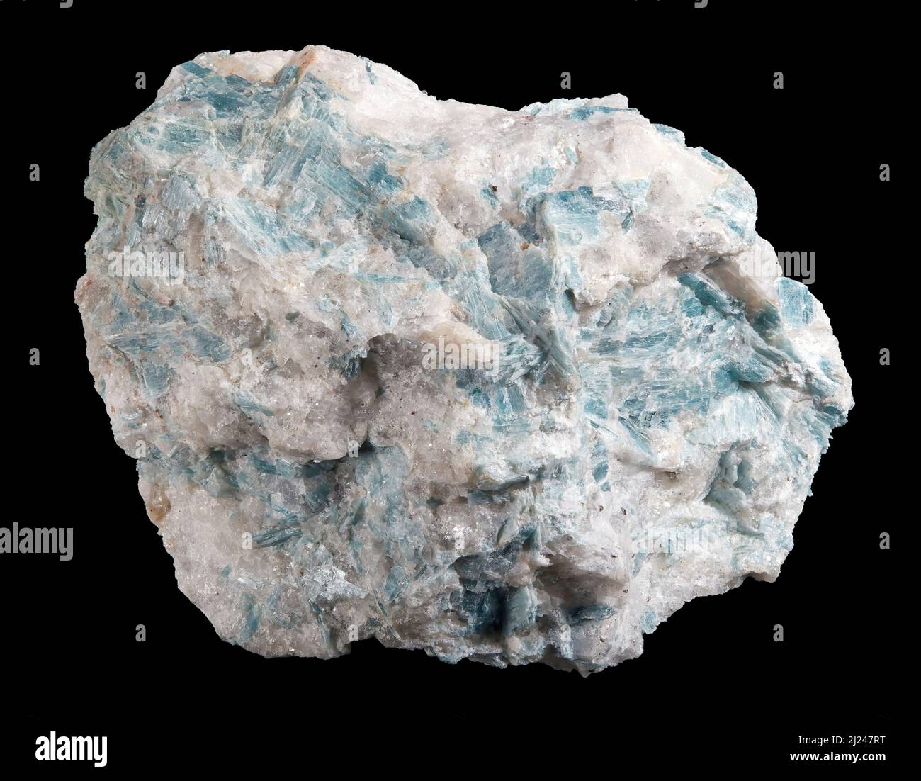 La kyanite (roche métamorphique) Banque D'Images
