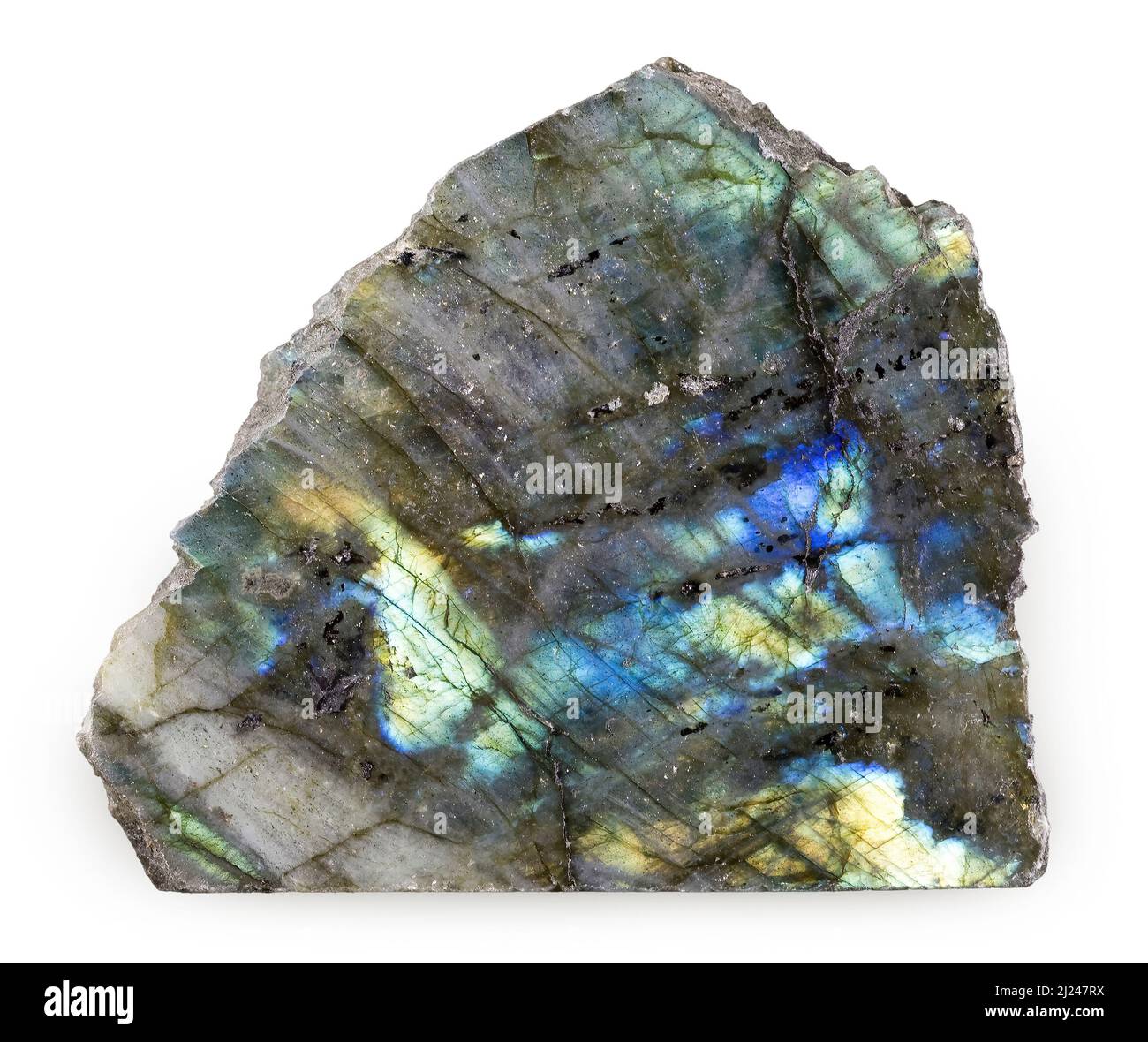 Roche labradorite Specimen Banque D'Images