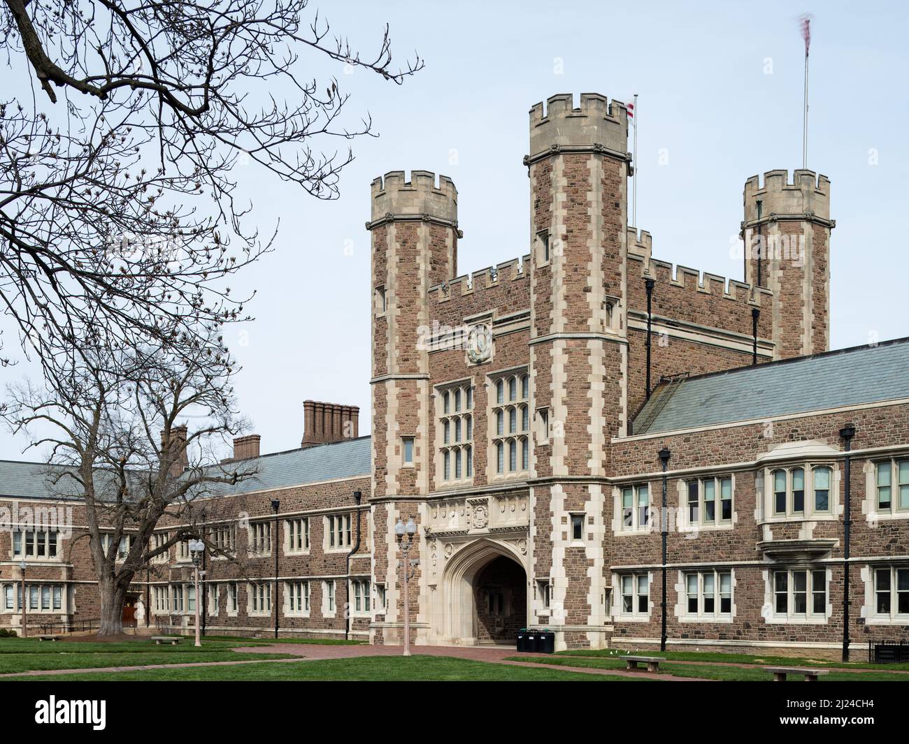 Brookings Hall à l'Université de Washington à St. Louis Banque D'Images