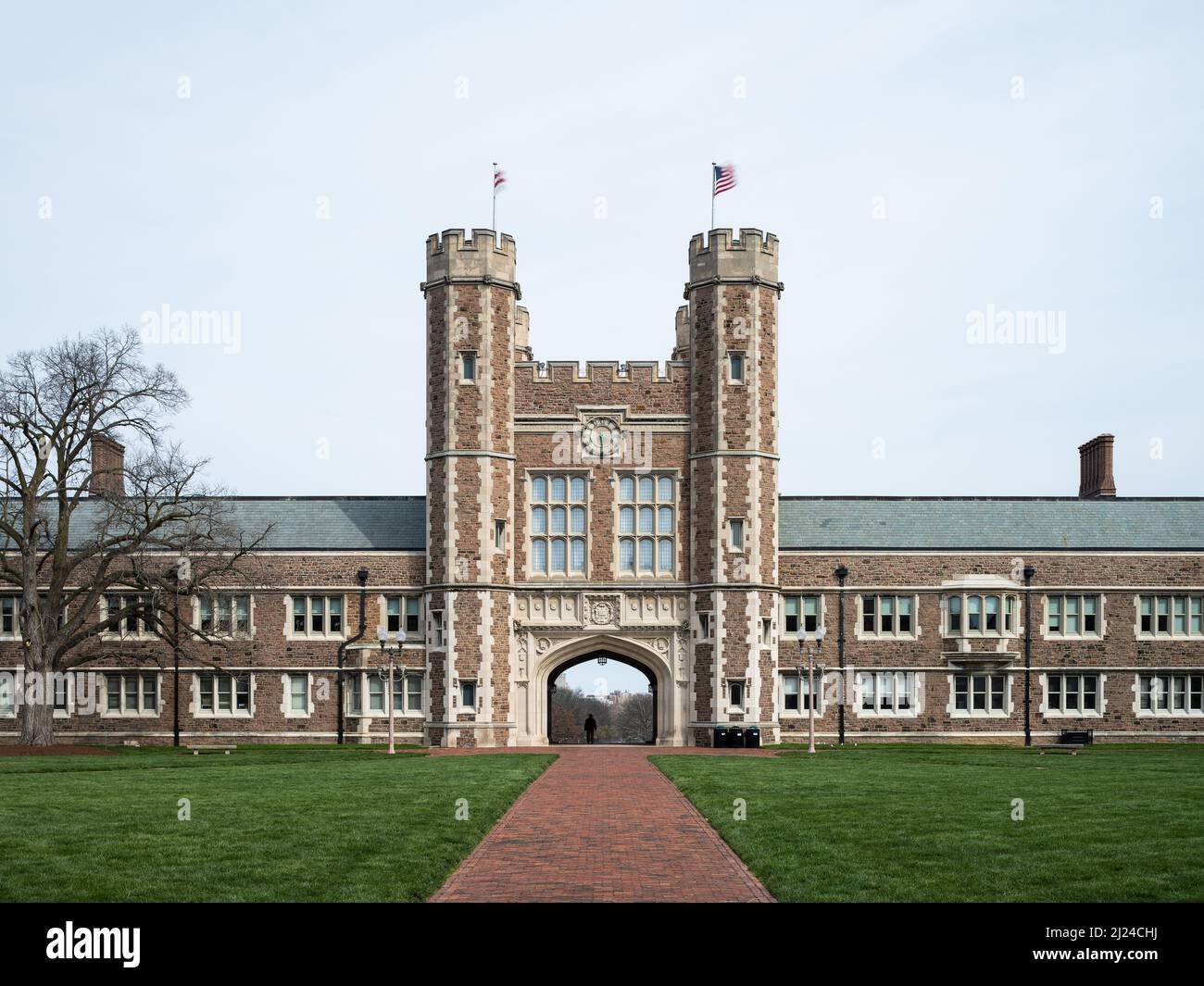 Brookings Hall à l'Université de Washington à St. Louis Banque D'Images