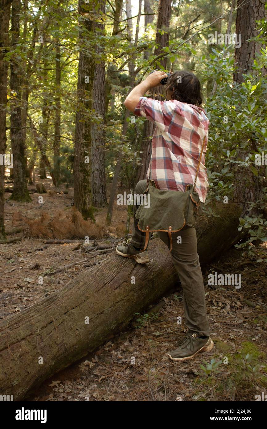L'homme dans la nature Banque D'Images