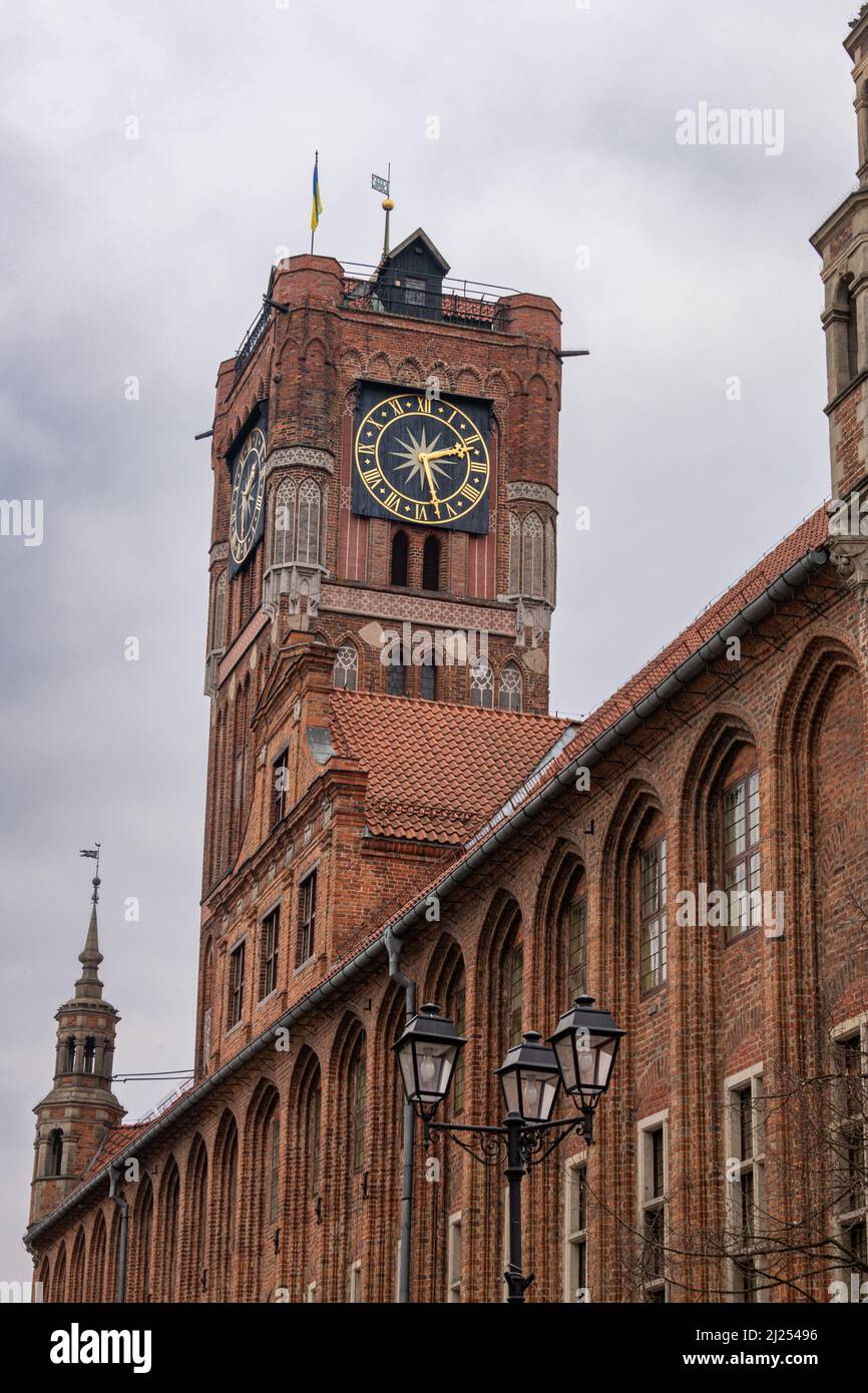 Tour de l'hôtel de ville de Toruń, Pologne Banque D'Images