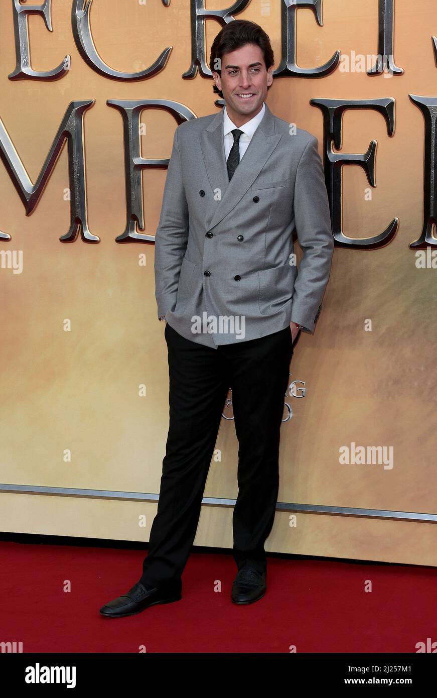 29 mars 2022 - Londres, Angleterre, Royaume-Uni - James argent assister à des bêtes fantastiques: The secrets of Dumbledore World film Premiere, Royal Festival Hall Banque D'Images