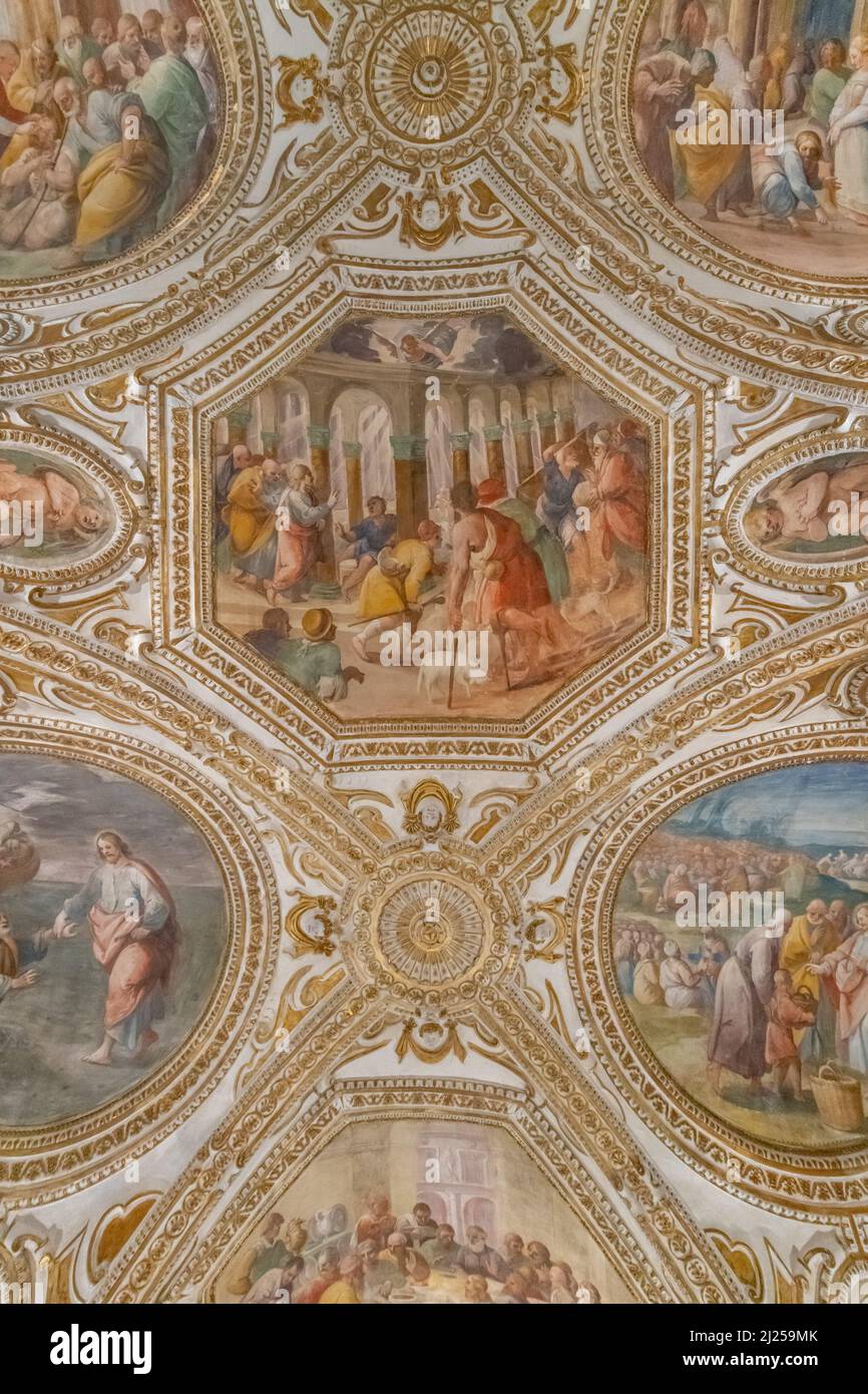 Peintures qui décorent la crypte de San Matteo Banque D'Images
