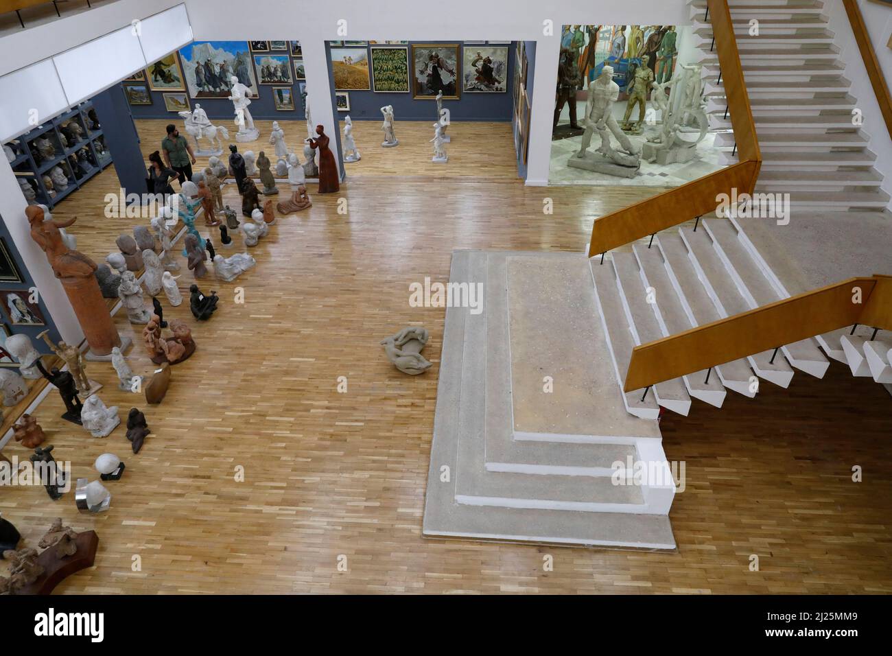 Musée national des beaux-arts, Tirana, Albanie Banque D'Images