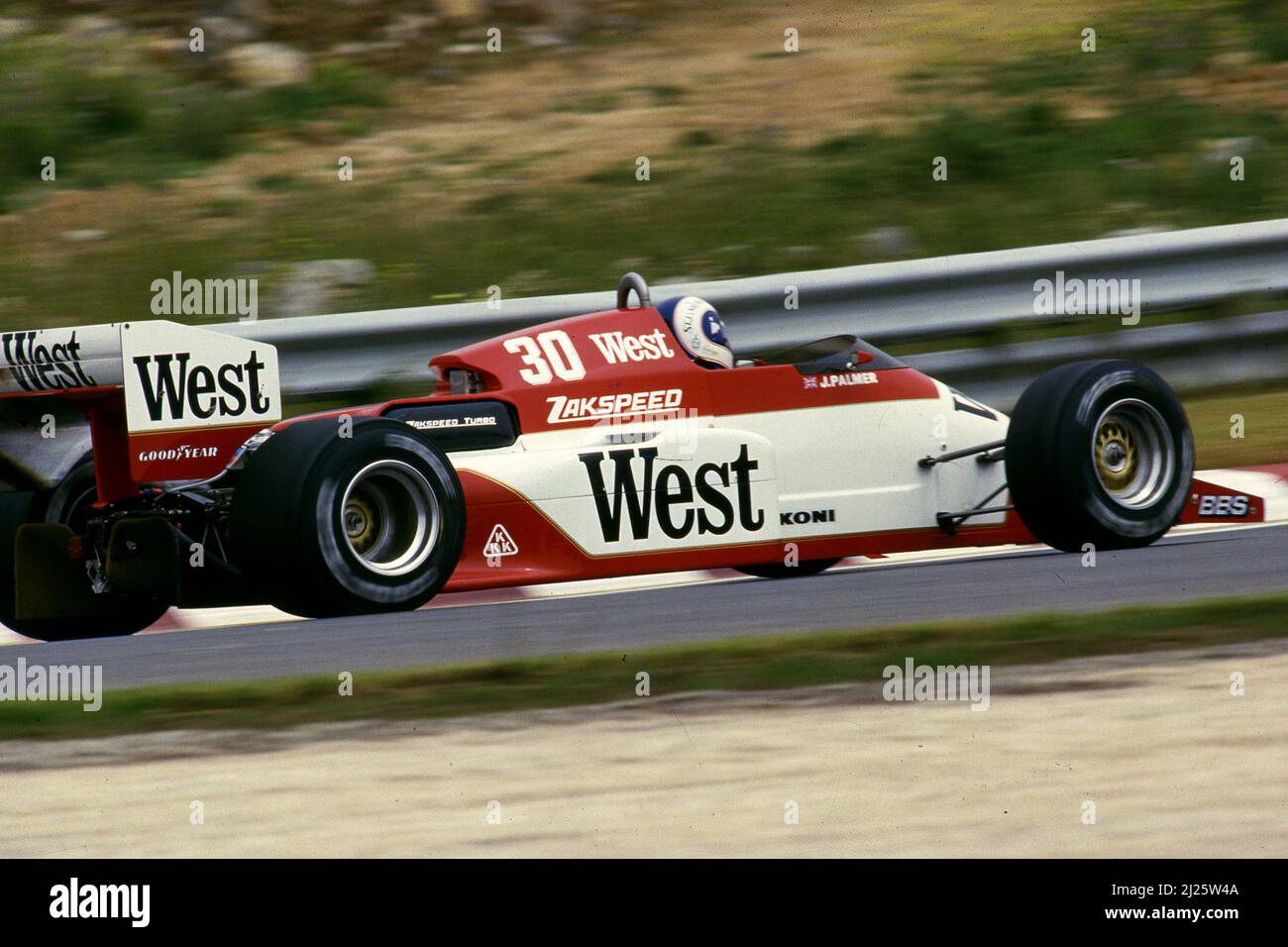 Jonathan Palmer (GBR) Zakspeed 841 Banque D'Images