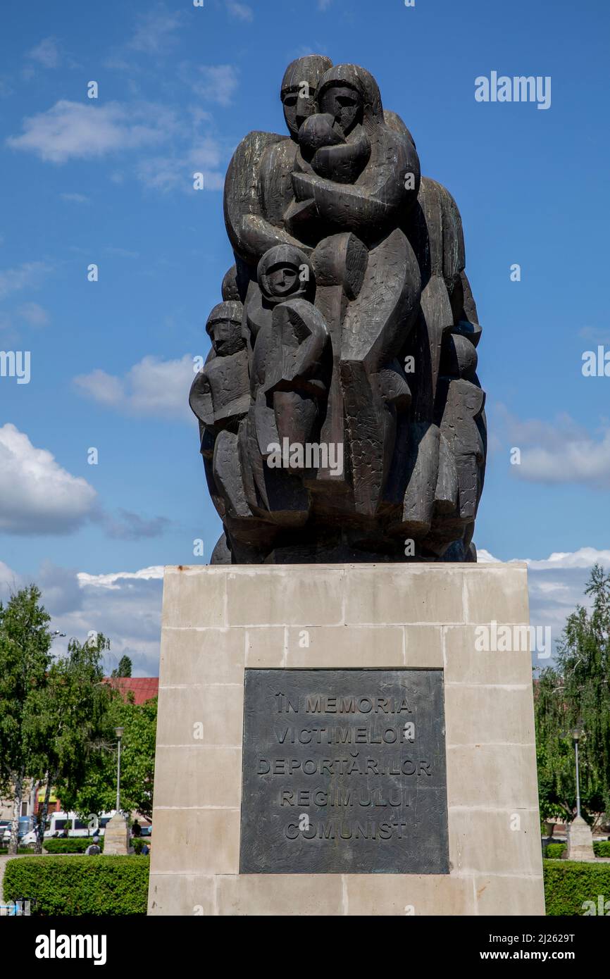 Le train de la douleur – Mémorial aux victimes de la répression stalinienne à Chisinau, en Moldavie. Dédié aux victimes du communisme Banque D'Images