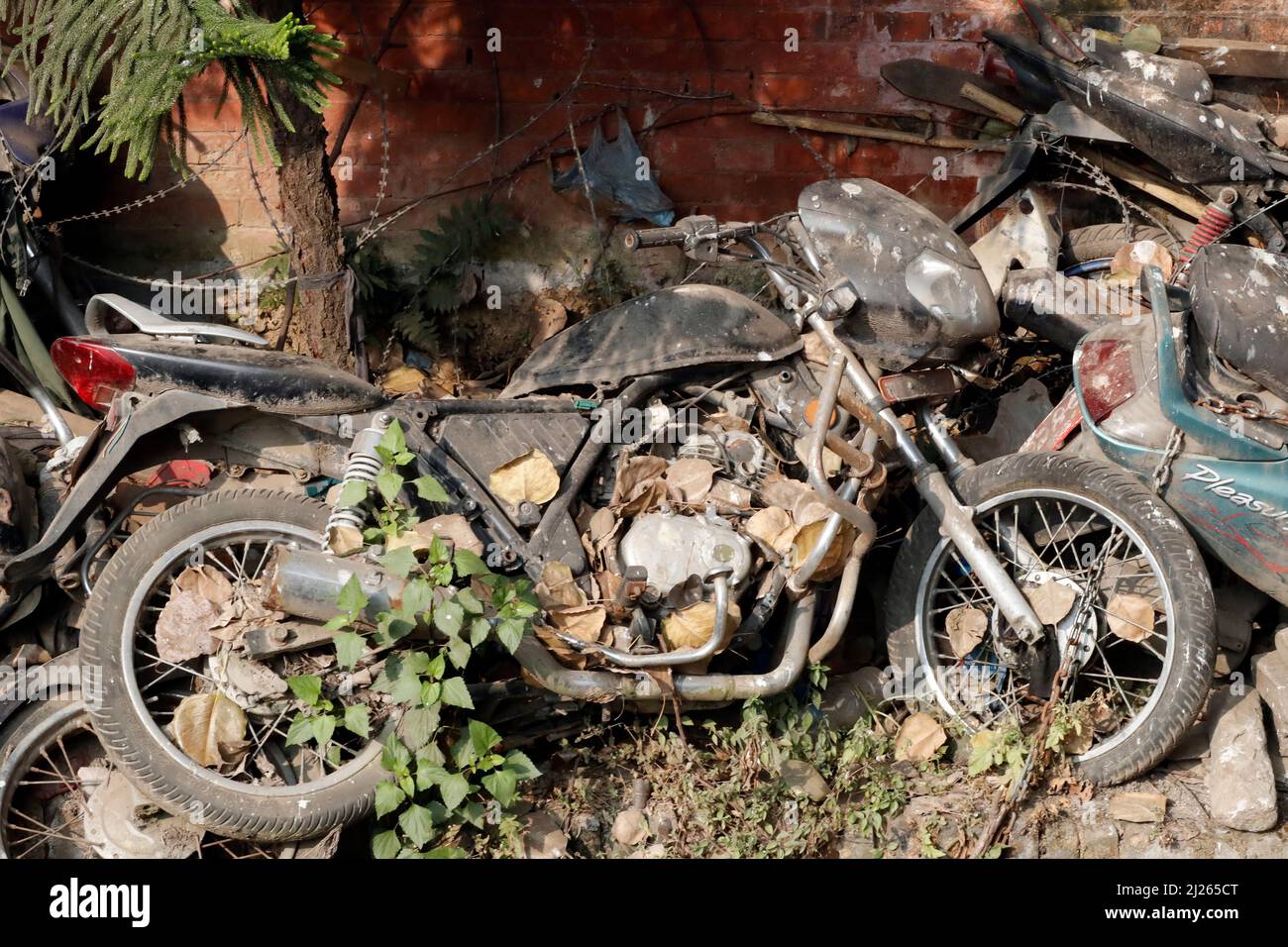 Brocken vieille moto. Banque D'Images