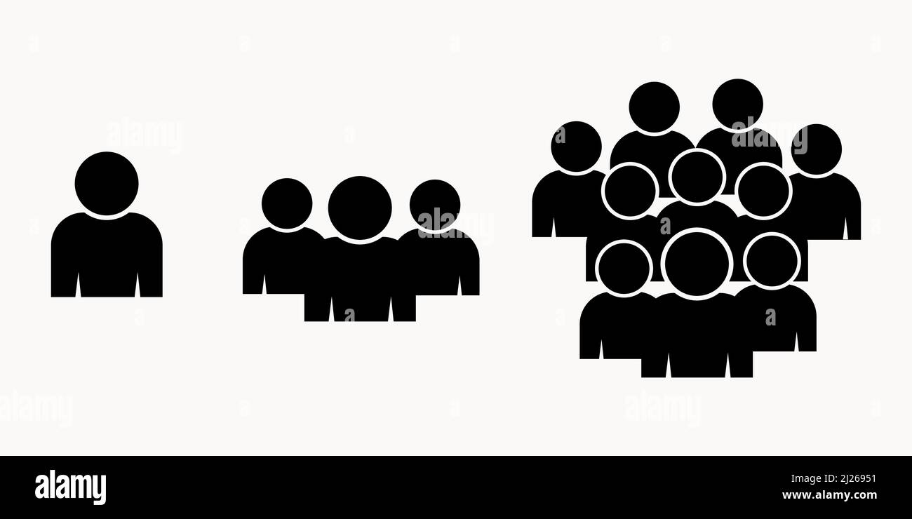 Icône de personnes ou logo symbole de signe isolé illustration vectorielle - Collection d'icônes vectorielles de haute qualité de style noir Illustration de Vecteur