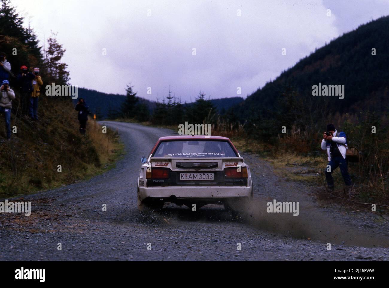 Juha Kankkunen (fin) Fred Gallagher (GBR) Toyota Celica Twincam Turbo GRB Toyota NZ Ltd Banque D'Images