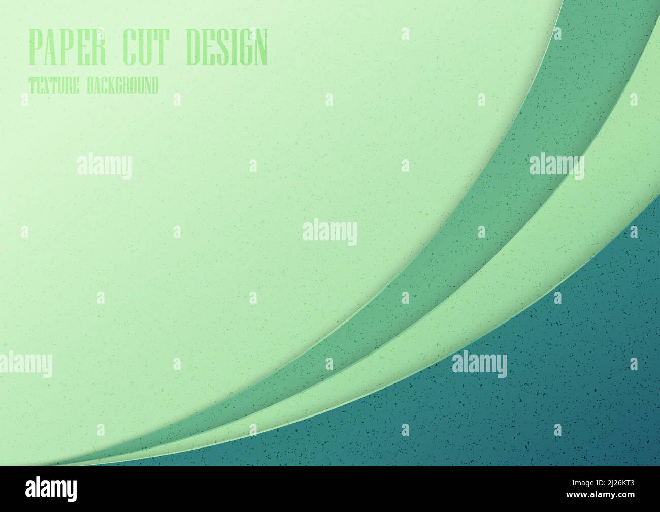 Modèle abstrait dégradé vert et jaune coupé en papier. Style d'illustration décoratif avec un arrière-plan minimal. Vecteur d'illustration Illustration de Vecteur