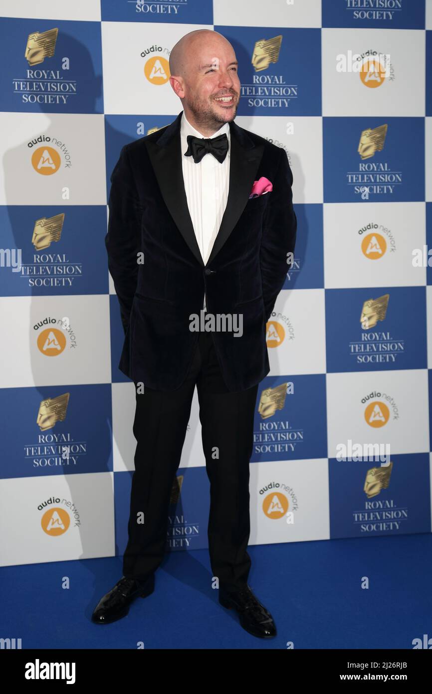 L'acteur Tom Allen arrive pour les Royal Television Society Program Awards à la Grosvenor House de Mayfair, Londres, Royaume-Uni Banque D'Images