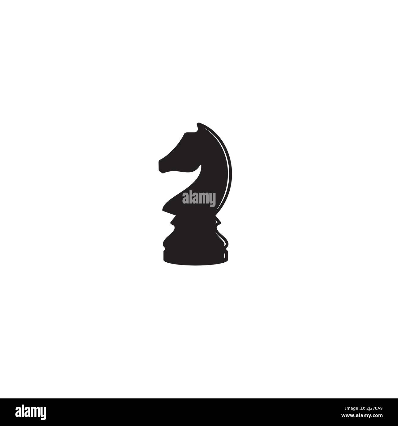 Logo ou icône Chess Knight Illustration de Vecteur