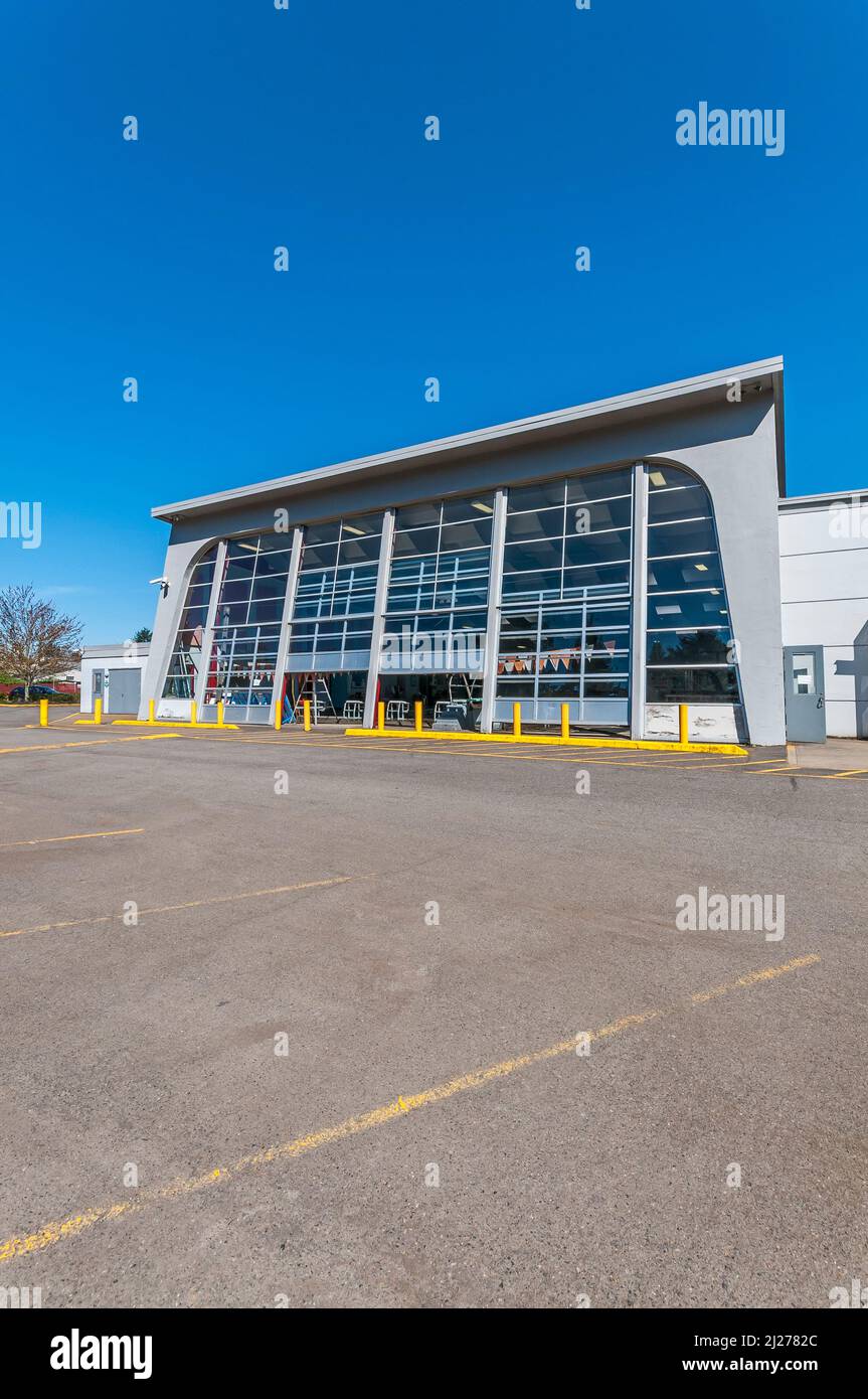 Fait partie du Centre aquatique David Douglas de Portland, Oregon. Banque D'Images
