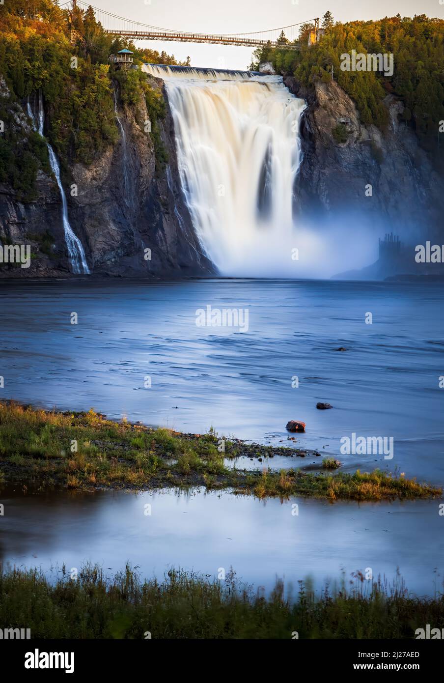 Chutes Montmorency près de Québec Banque D'Images