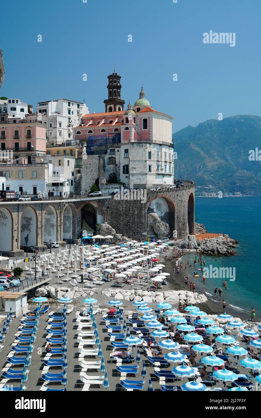 Atrani, côte amalfitaine, Campanie, Italie Banque D'Images