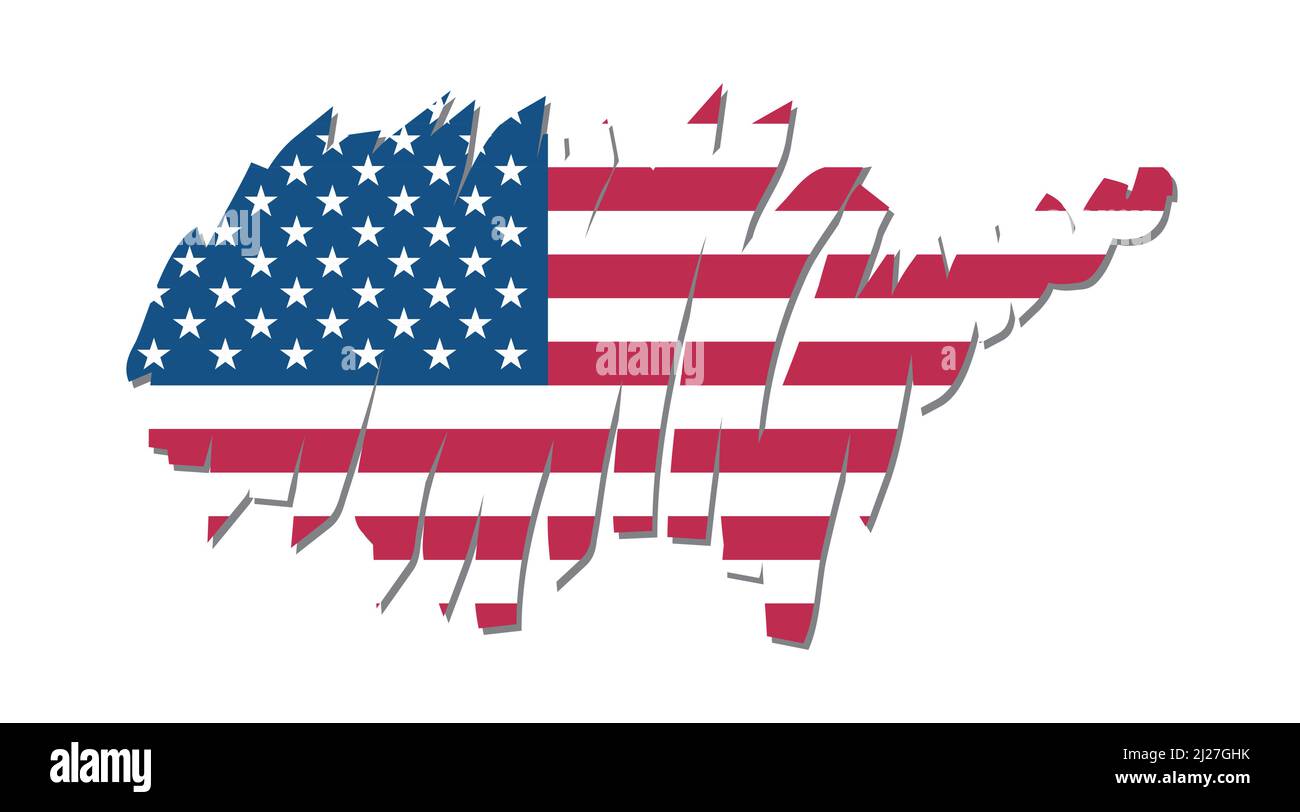 Indicateur de carte États-Unis, illustration vectorielle Illustration de Vecteur