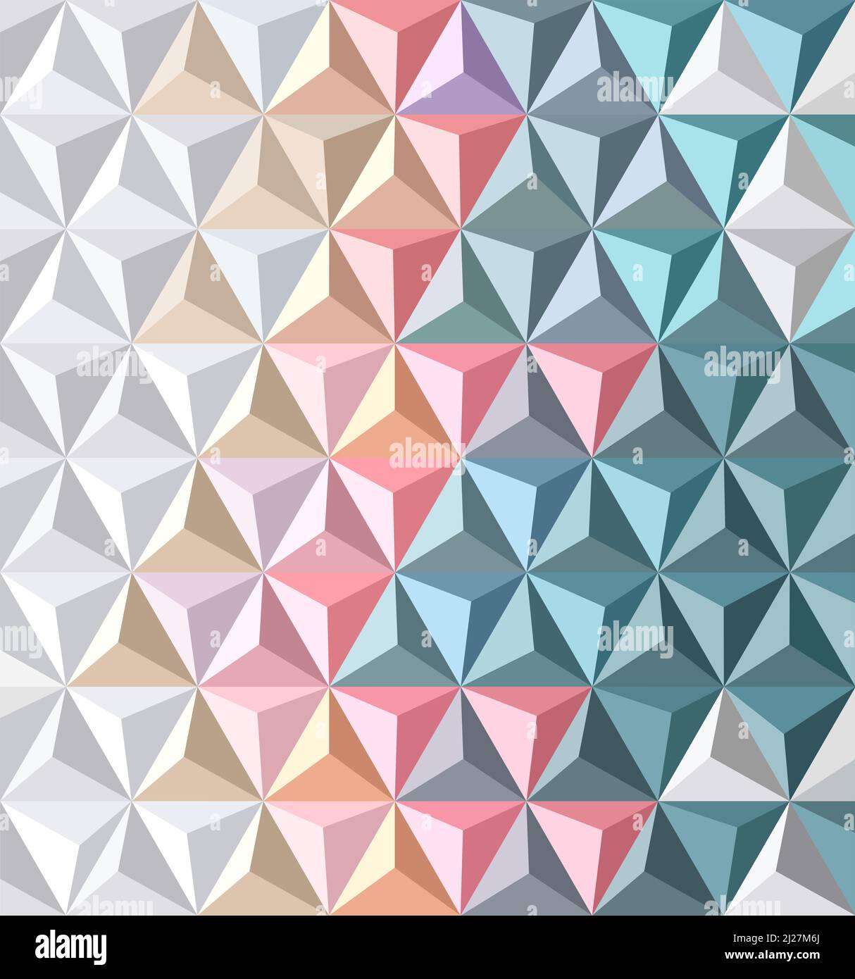 Motif triangulaire géométrique - arrière-plan abstrait - illustration vectorielle Banque D'Images