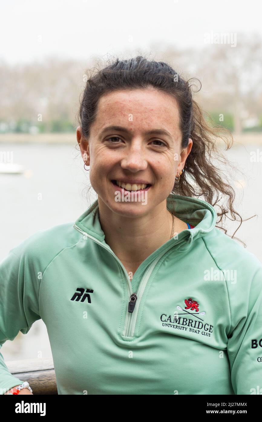 Londres, Royaume-Uni. 30th mars 2022. Les équipes d'Oxford et de Cambridge rencontrent la presse au London Rowing Club sur Putney Embankment. Les équipes hommes et femmes pour la course de bateau du dimanche ont assisté à un événement de presse. Crédit : Peter Hogan/Alay Live News Banque D'Images