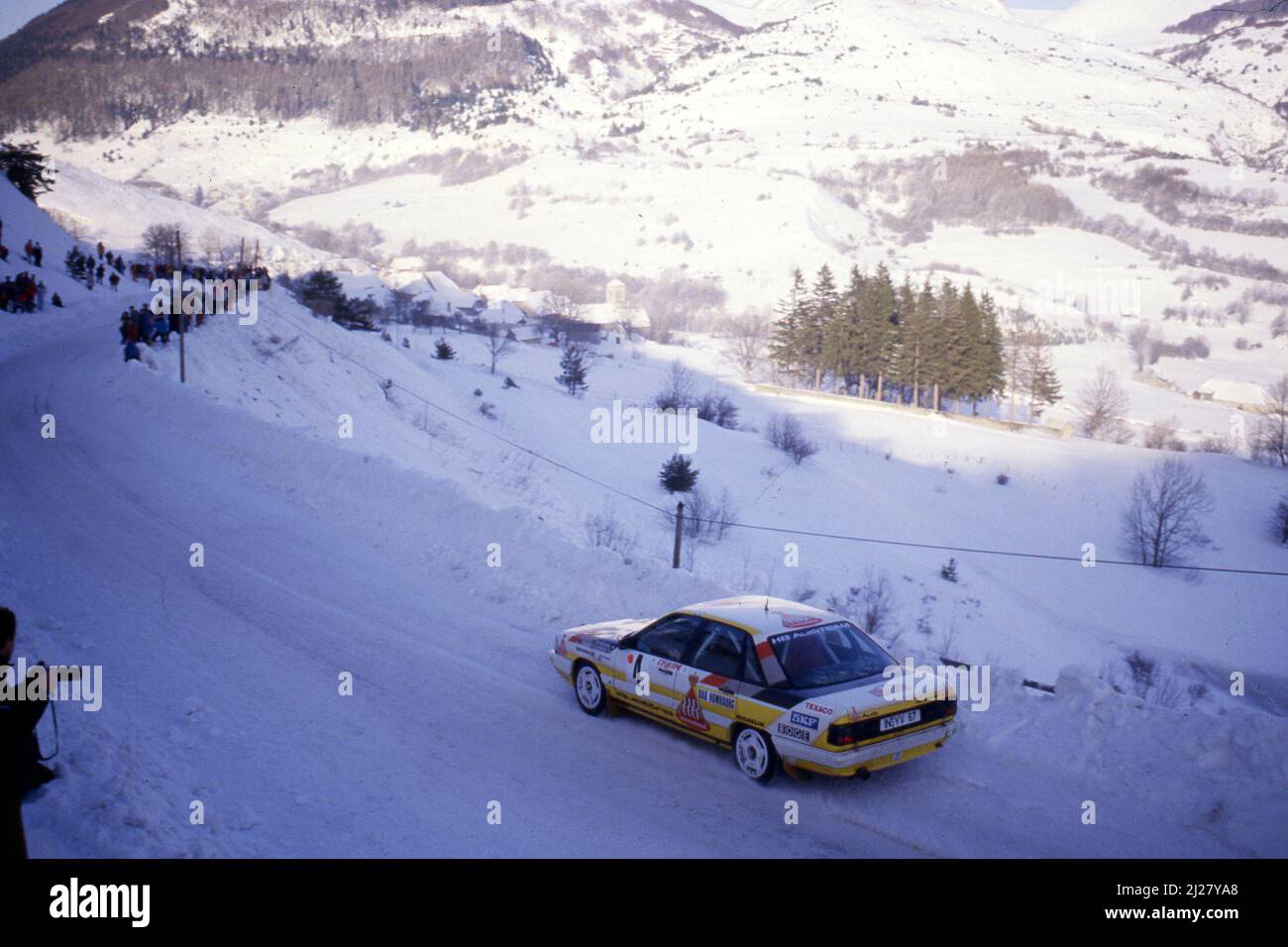 Walter Rohrl (GER) Christian Geistdorfer (GER) Audi 200 Quattro GRA Audi Sport 3rd positions Banque D'Images