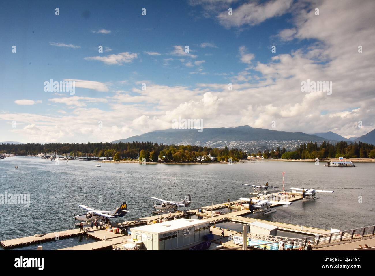 Aéroport d'hydravion à Vancouver, Colombie-Britannique, Canada Banque D'Images
