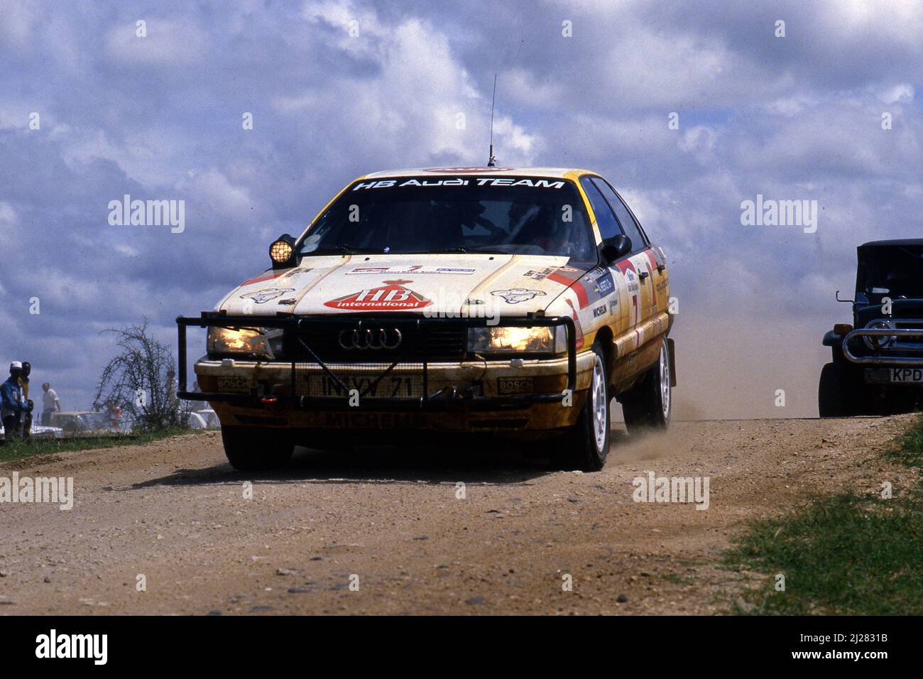 Hannu Mikkola (fin) Arne Hertz (SWE) Audi 200 Quattro GRA Audi Sport 1st positions Banque D'Images