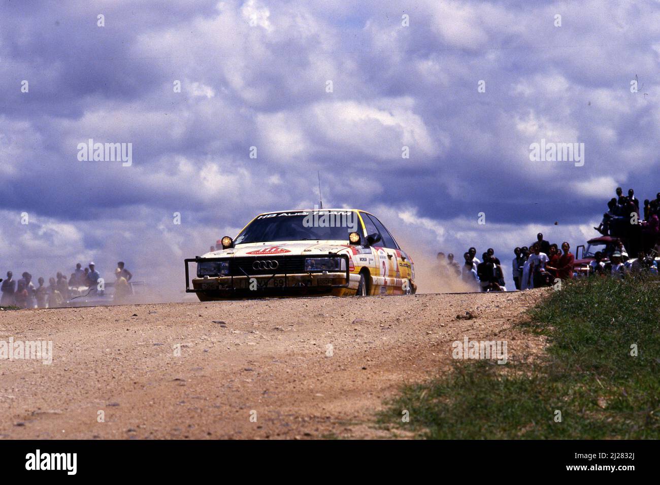 Walter Rohrl (GER) Christian Geistdorfer (GER) Audi 200 Quattro GRA Audi Sport 2nd positions Banque D'Images